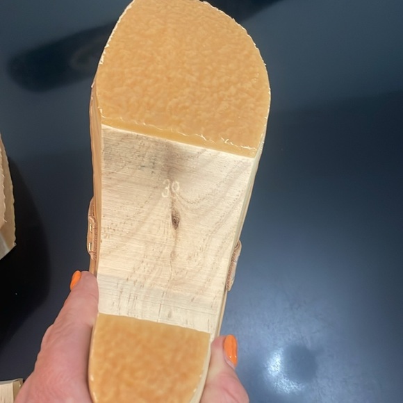 Sandgrens Venice Ecru Fringed Mules Clogs Size 39 US 8/8.5 - Picture 14 of 16